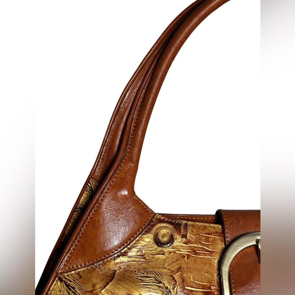 BRAHMIN FAIRHAVEN Sophie copper Copacabana surf texture leather Bag never used - Picture 8 of 16